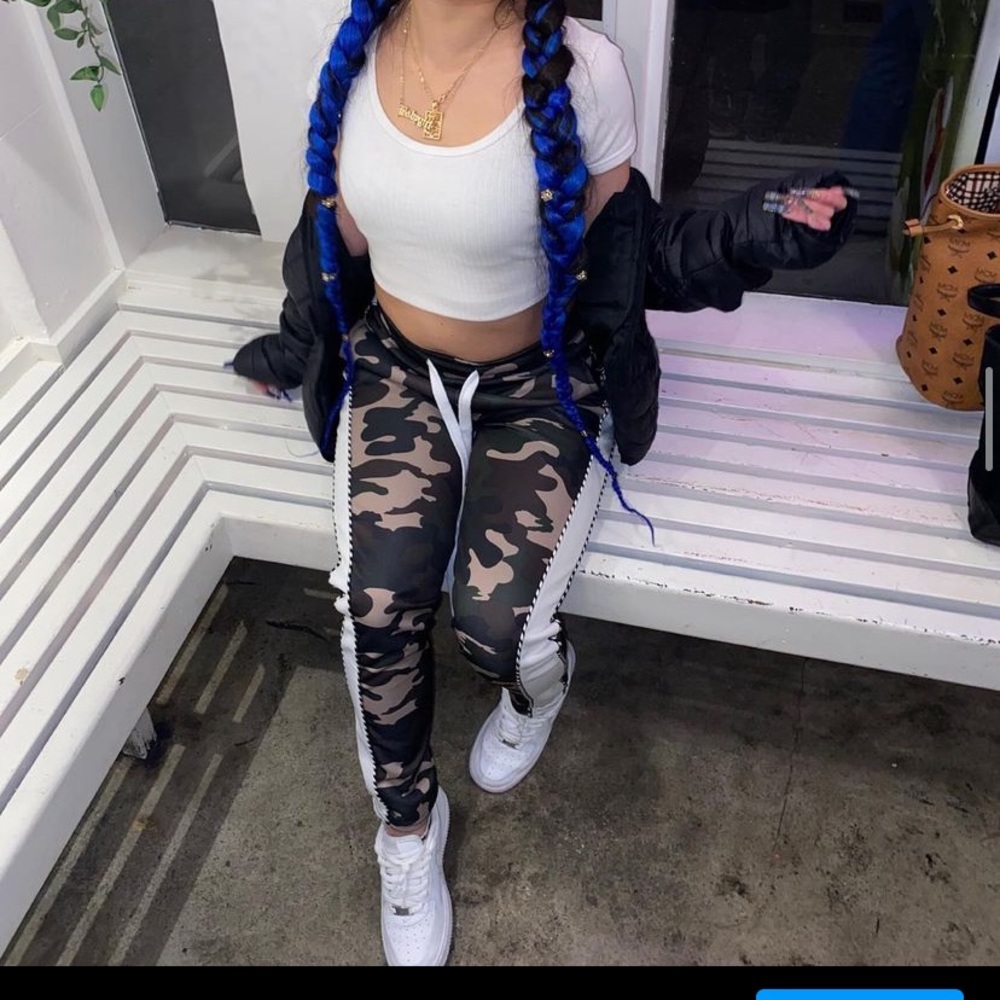 camo jogger pants or track pants